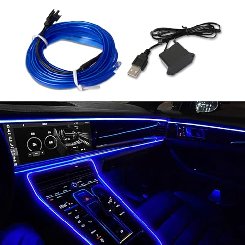 EL Wire Interior Car LED Strip Lights (Blue)