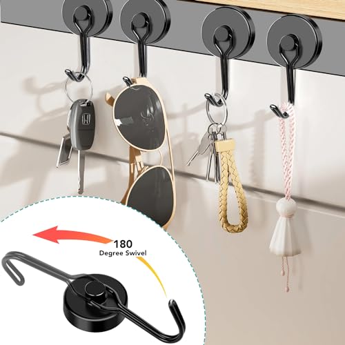 Magnetic Hooks (Black / 1.26in)