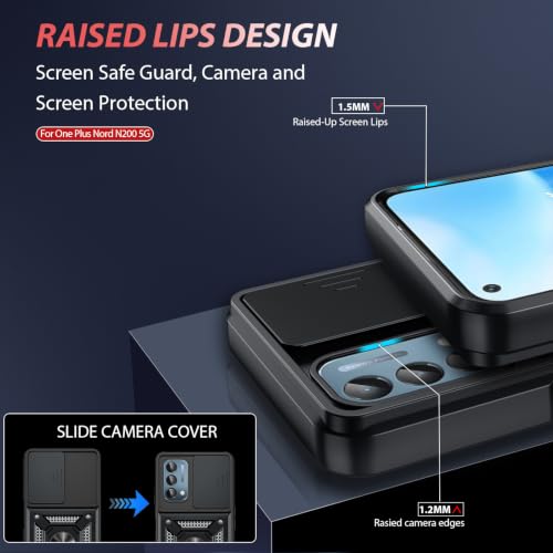 for Oneplus Nord N200 Case (Oneplus Nord N200(6.49") / Black)