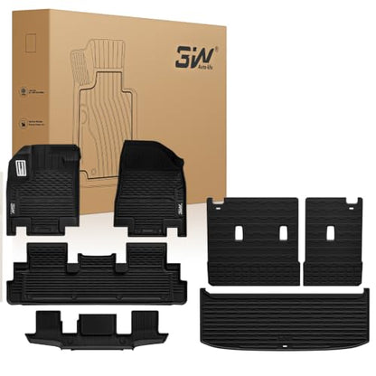 Metal Floor Mats Full Set for Nissan Pathfinder 7 Seats 2022