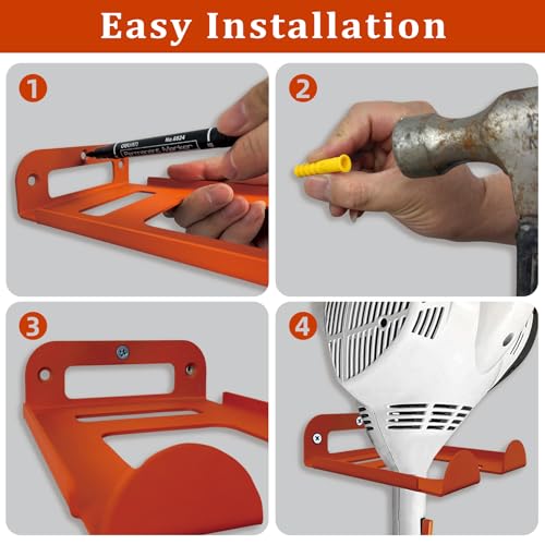 2 Pack Heavy Duty Weed Eater Hanger Wall Mount for Trimmers and Tools