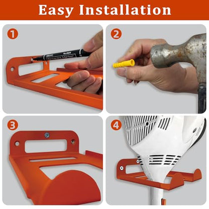 2 Pack Heavy Duty Weed Eater Hanger Wall Mount for Trimmers and Tools