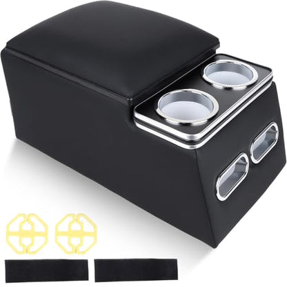 Universal Car Center Console with Cup Holder (Center Console with Cup Holder Black)