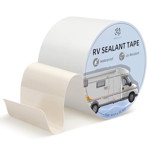 RV Roof Repair White Tape (4 Inch * 50 Feet *2)
