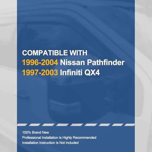 4PCS Tape On Window Visors for 1996 (96-04 Nissan Pathfinder Infiniti)