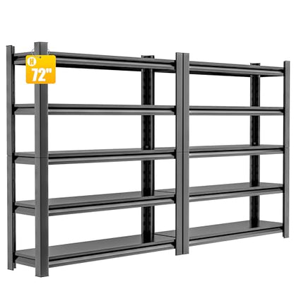 48" W Garage Shelving Unit (72"*47.2“*23.6",2 Sets)