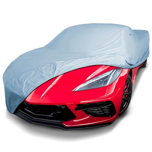 Car Cover for 2020 (Sky Gray / 22. Corvette C8 without High Wing 2020-2026)