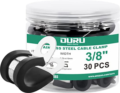 30pcs 3 8 Inch Stainless Steel Cable Clamps (30pcs - 3/8")