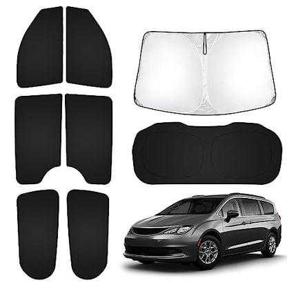 Windshield Sun Shade for Chrysler Pacifica 2017 (Window Shades for Chrysler Pacifica 17-25)