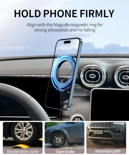 Car Phone Holder for Mercedes (for 23-26 GLC & 22-26 C-Class(12.3-Inch only))