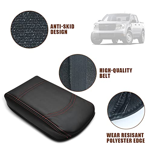 Armrest Cover for Ford Maverick 2022 (6) 22+ |Maverick| Black, Regular)
