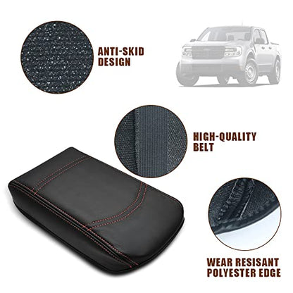 Armrest Cover for Ford Maverick 2022 (6) 22+ |Maverick| Black, Regular)