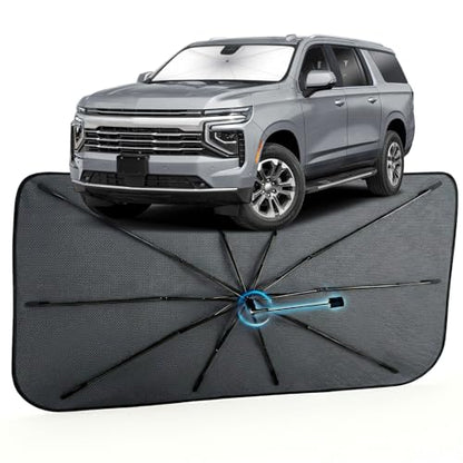 Car Windshield Sun Shade Umbrella for Chevrolet Suburban 2021 (For Chevrolet Suburban 2021-2026)