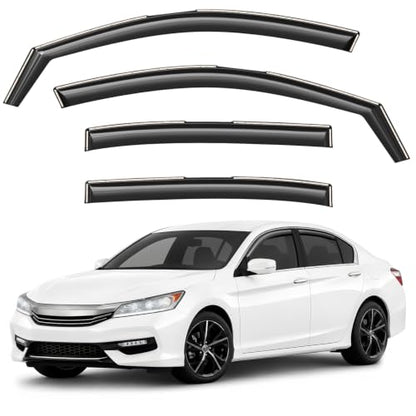 Window Deflectors Smoke Tinted in (For Accord 13-17 Sedan)
