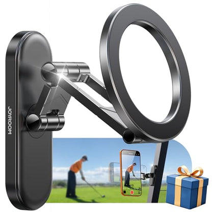 Upgraded Magnetic Golf Cart Phone Holder (Titanium Black)