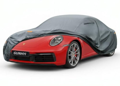 16 Layers Car Cover Waterproof All Weather for Coupe Heavy Duty (0 Coupe Car Cover / 0 Fit Coupe Length 178-185 inch)