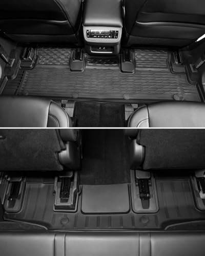 Metal Floor Mats Full Set for Nissan Pathfinder 7 Seats 2022