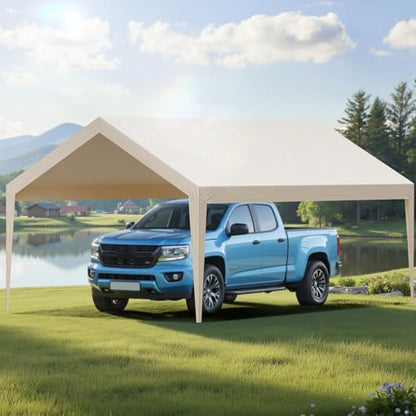 Carport Replacement Canopy Cover (Beige / 12x20ft)