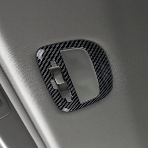 Rear Roof Reading Light Lamp Cover Trim Decal Only for 2022 2023 2024 2025 2026 Subaru Forester Accessories ABS Carbon Fiber Stickers (Rear Roof Reading Light Decal)