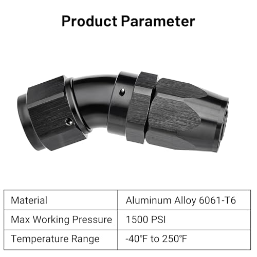 10AN 30 Degree One Piece Full Flow Hose End Fitting Swivel for CPE Braided Hose (10AN / 30 Degree)