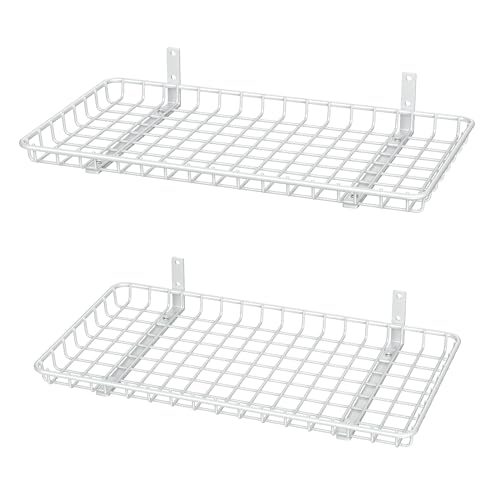 12x24 inch Wall Shelf (White / 12x24 in)