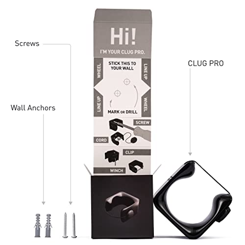 CLUG PRO Wall Mounted Bike Rack (plus 70-81mm (2.75 - 3.2"))