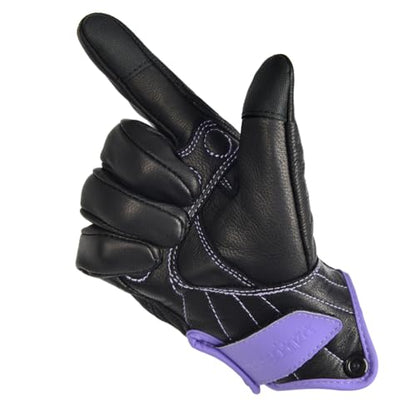 Harssidanza Woman Touch Motorcycle Racing Gloves GL016US Light Purple L (Large / Light Purple)