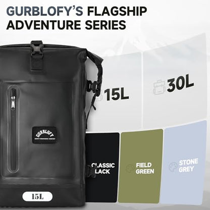 Motorcycle Tail Bag (Classic Black / 15L)