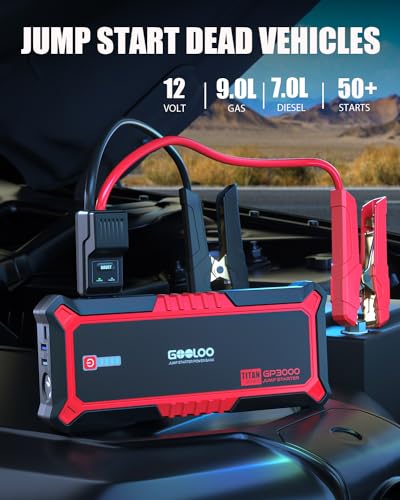 GP3000 Jump Starter (Red)