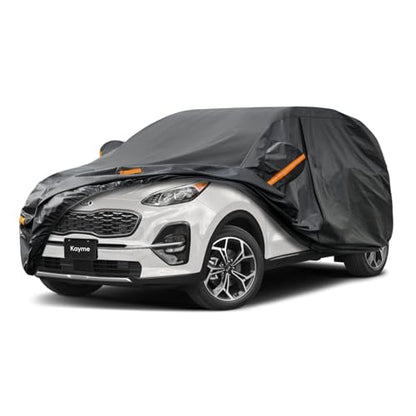 7 Layers Waterproof SUV Car Cover for Kia Sportage 1994 (PE-Black / Custom Fit Kia Sportage)