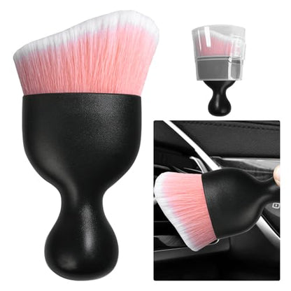 Car Detailing Brush (Pink/White / 1 PC)