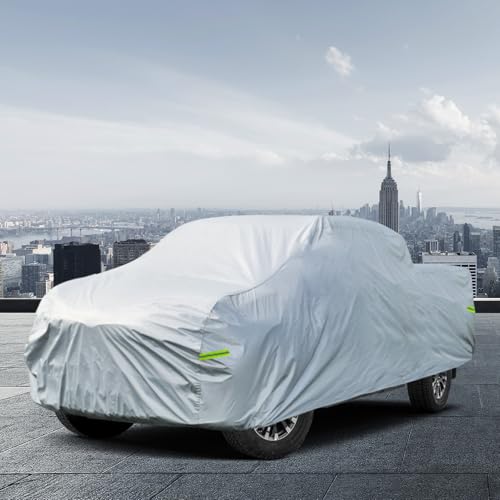Waterproof Pickup Truck Cover All Weather (Truck XL up to 240", Max Cab Length 150" / silver)