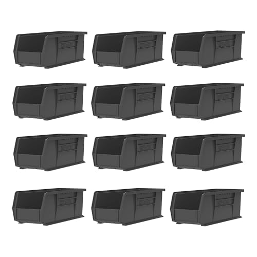 30234 AkroBins Plastic Storage Bins (Black / Storage Bins Only)