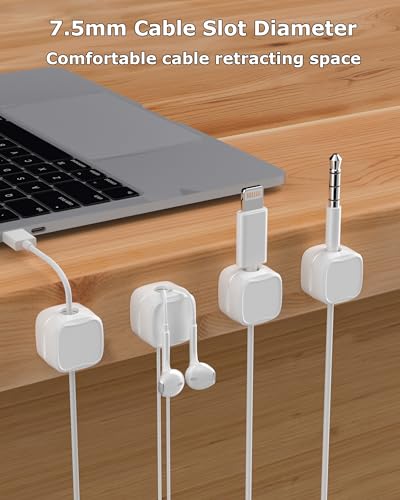 Magnetic Cable Clips (9-Pack White)