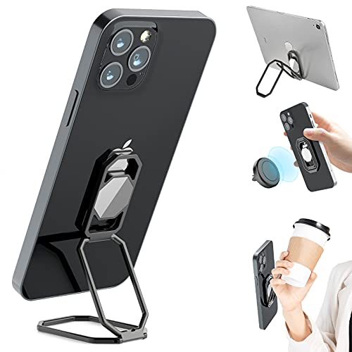 Phone Ring Holder Finger Kickstand (Grey Black)