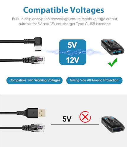 Type C to RJ11 Radar Cable for Escort (RJ11-1M)