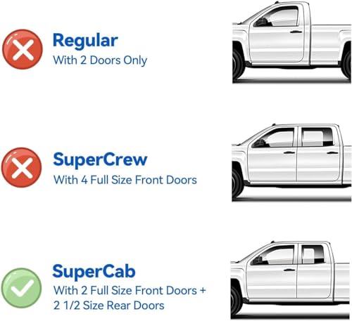 Window Visors Rain Guards for 2015 (2015-2026 f150 supercab)