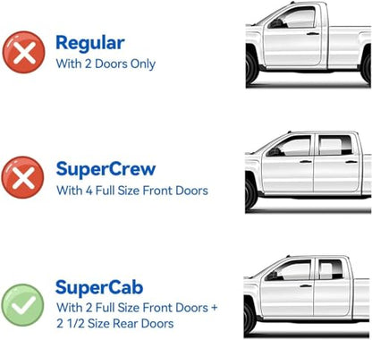 Window Visors Rain Guards for 2015 (2015-2026 f150 supercab)