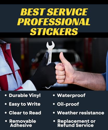Oil Change Stickers for Windshield Personalized with Your Logo (Small)