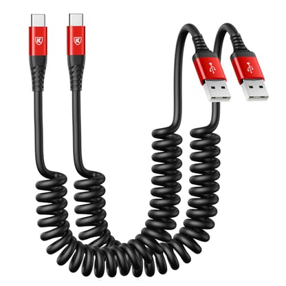 USB to USB C Cable Fast Charging 3ft (3FT / Red)