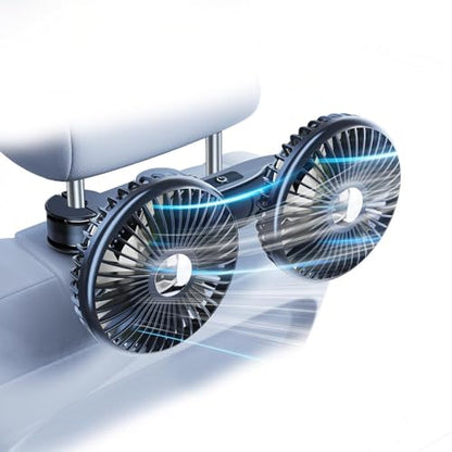 Dual Head Car Fan for Back Seat (F5208-A)
