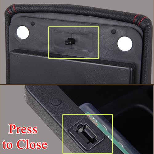 Armrest Box Center Console Arm Rest Seat Storage Box for Suzuki Jimny 2025 2026 5 (Black A Black Line)