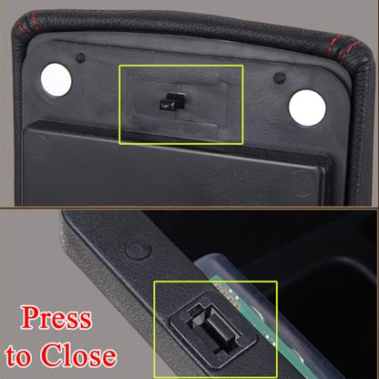 Armrest Box Center Console Arm Rest Seat Storage Box for Suzuki Jimny 2025 2026 5 (Black A Black Line)