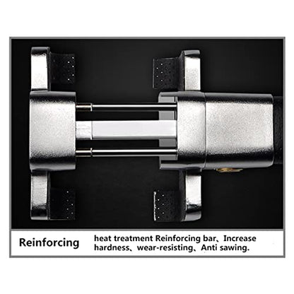Steering Wheel Lock with Alarm and Light (Black + Silver)