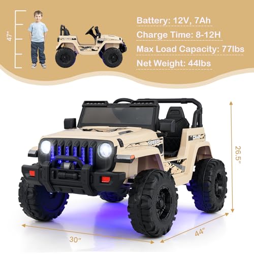 Ride on Truck Car (Khaki)