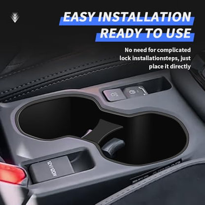 Car Cup Holder Insert for Subaru Forester 2025 2026 Auto Interior Accessories Center Console Organizer Water Bottle Cupholder Storage Coasters Station TPE Silicone Vehicle Decoration Accessory (For Subaru Forester 2025 2026)