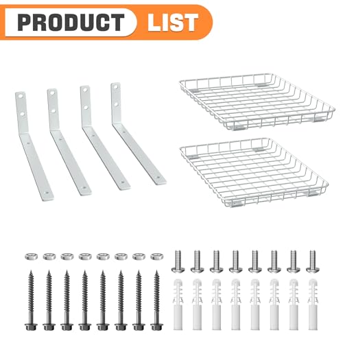 2 Pack 12x18 inch Wall (White / 12x18in)