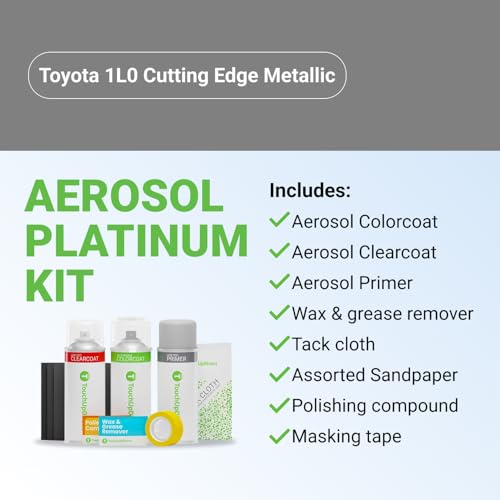 Car Paint Touch Up Spray Kit (Aerosol Spray - Platinum Kit / Cutting Edge Metallic)