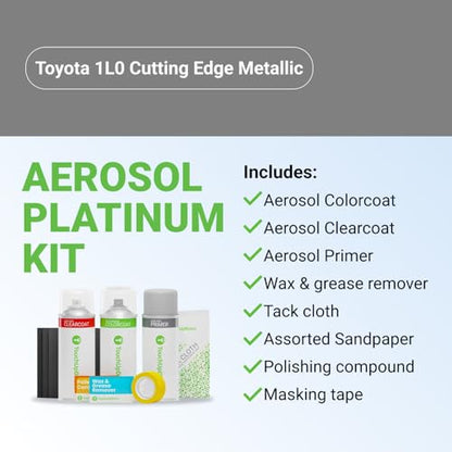Car Paint Touch Up Spray Kit (Aerosol Spray - Platinum Kit / Cutting Edge Metallic)