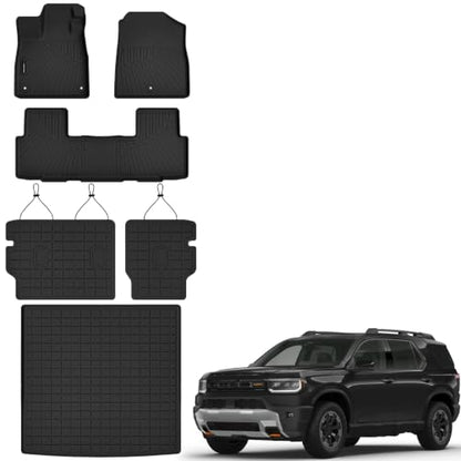 All Weather Floor Mats Cargo Mat Backrest Mat for Honda Passport 2026